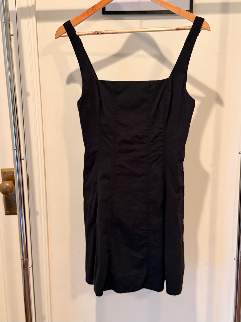 Abercrombie & Fitch Black Square-Neck Mini Dress with Wide Straps